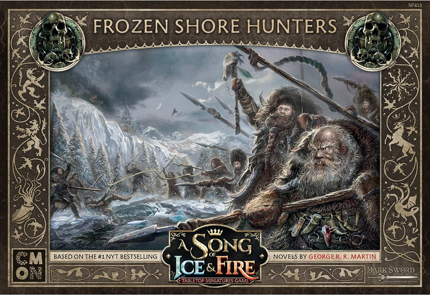 CMON Das Lied von Eis und Feuer Tabletop Miniaturen Spiel Frozen Shore Hunters Unit Box