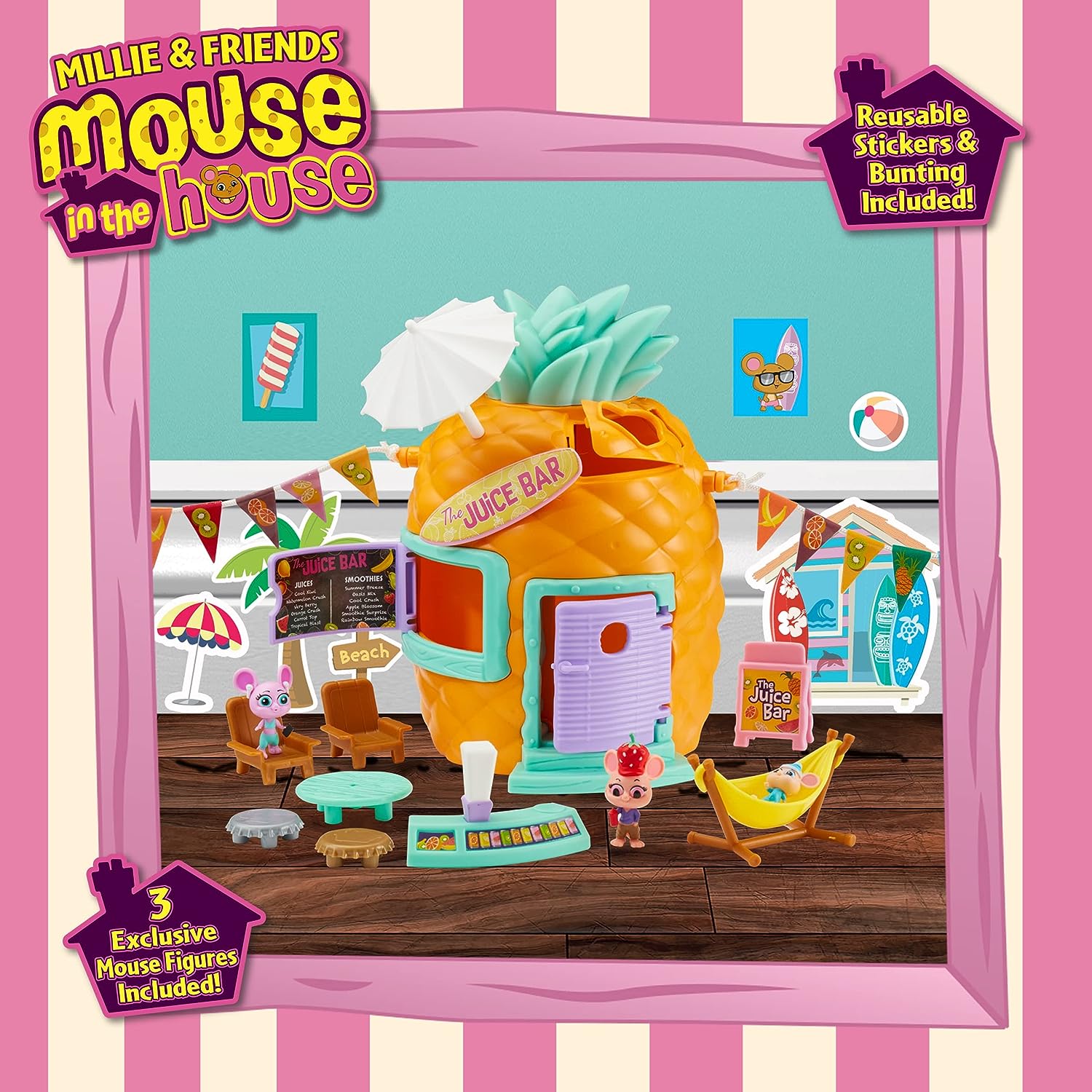 Millie &amp; Friends Ananassaftbar-Spielset – Fantasievolles Spielen für Kinder ab 3 Jahren 5