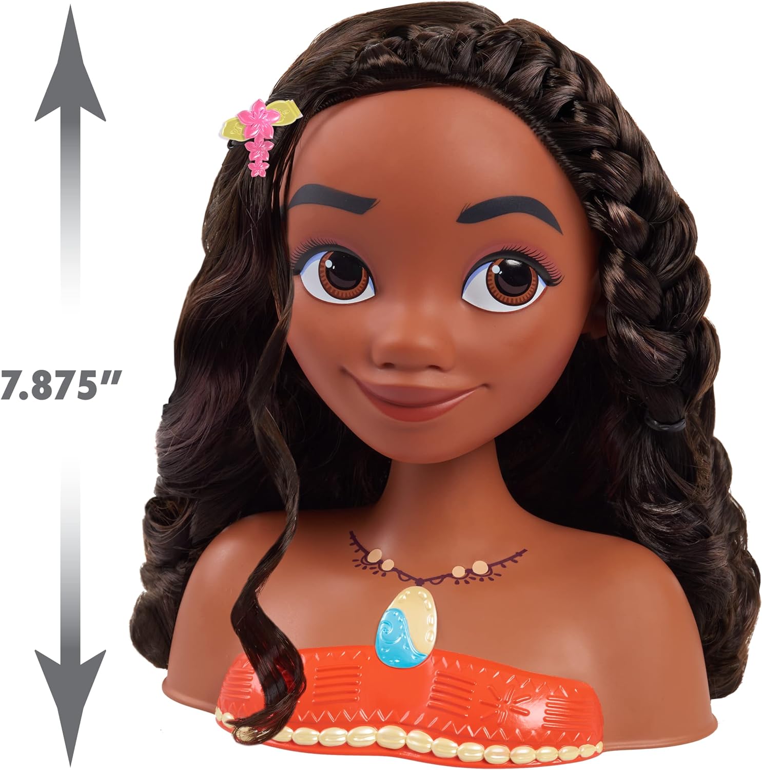 Disney Princess Vaiana Styling-Kopf mit Blumenkrone und Zubehör 4