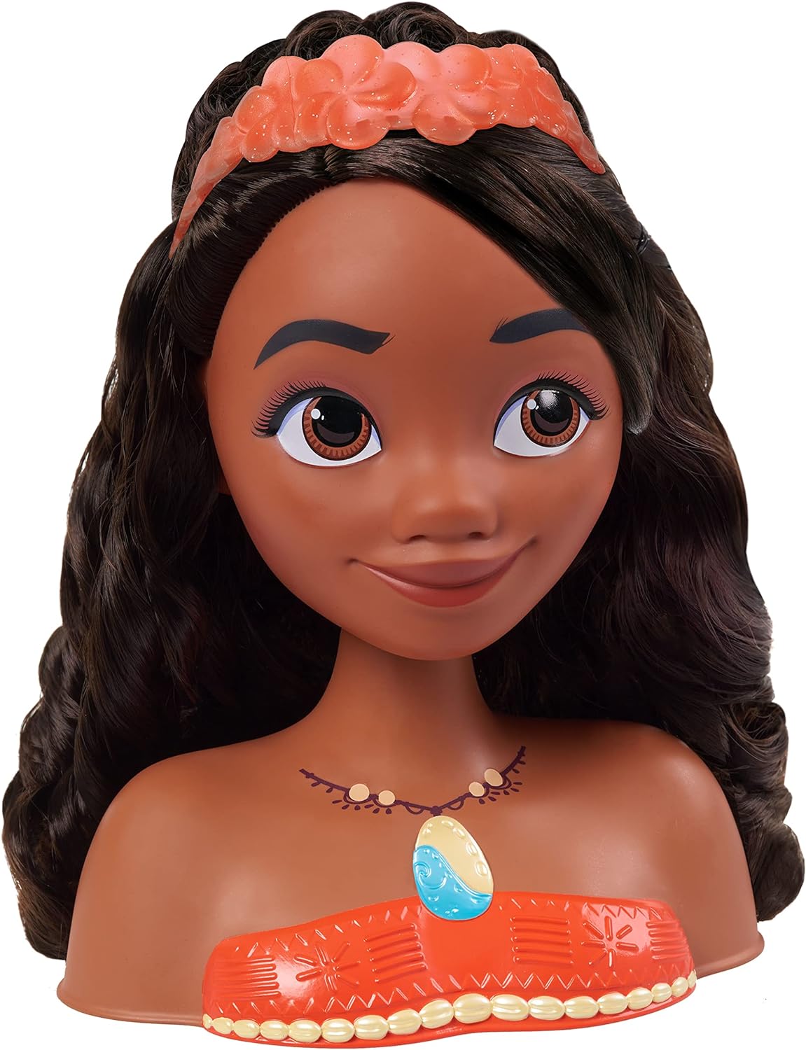 Disney Princess Vaiana Styling-Kopf mit Blumenkrone und Zubehör 1