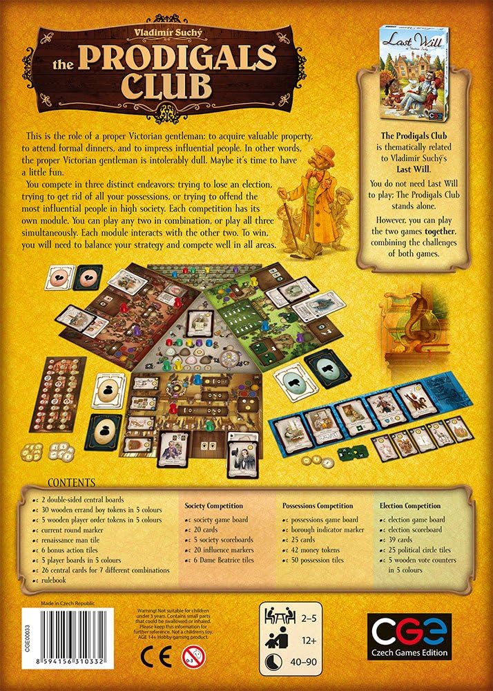 Czech Games Edition Das Brettspiel „The Prodigals Club“ 3