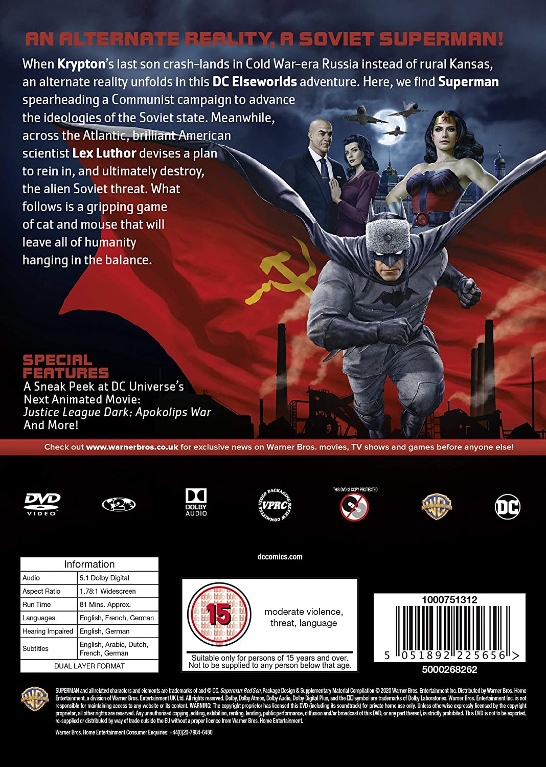 Superman: Red Son [2020] [2019] – Animation [DVD] 2
