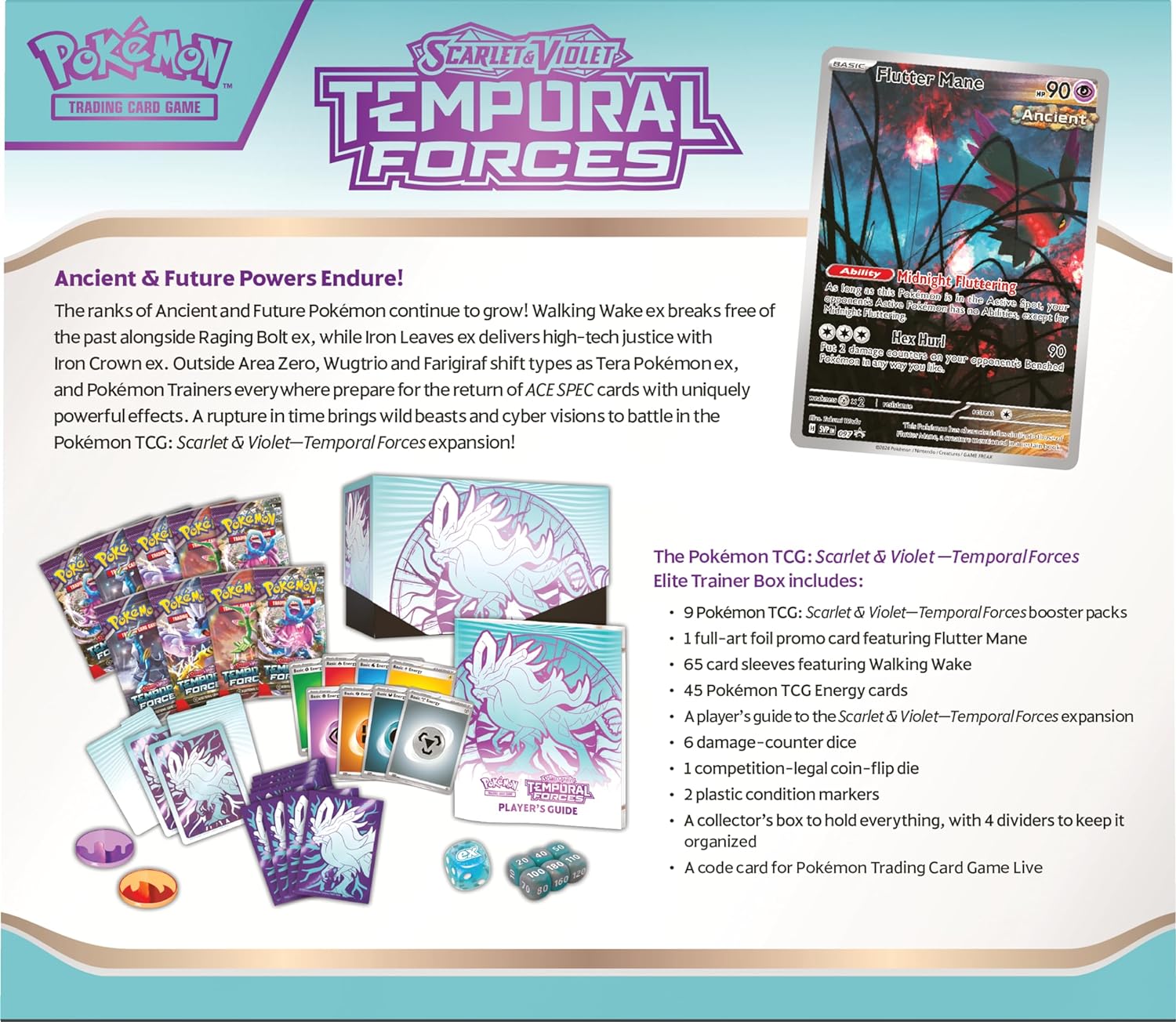 Pokemon – Scarlet &amp; Violet – Zeitkräfte – Elite-Trainerbox – Walking Wake 5
