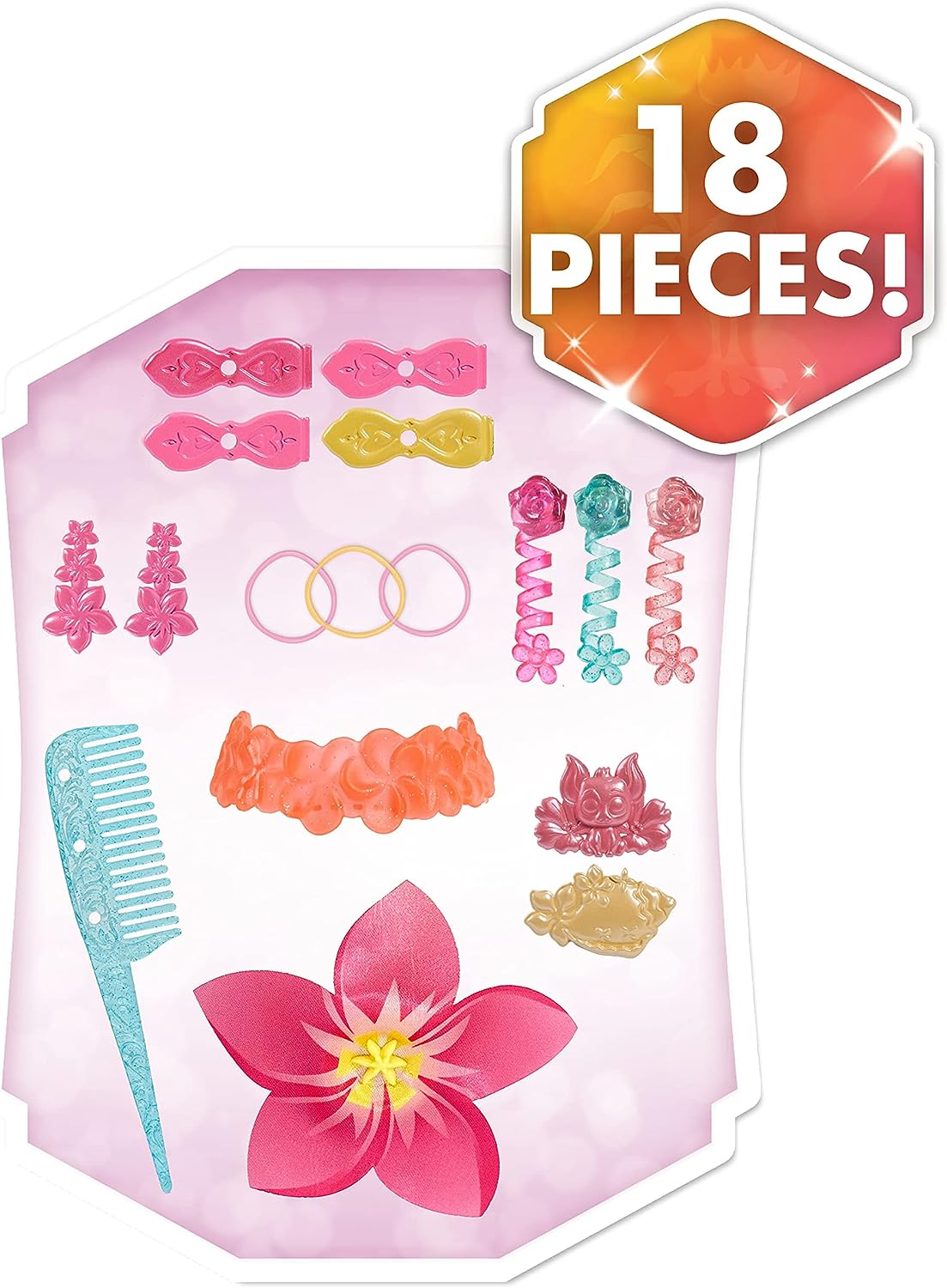 Disney Princess Vaiana Styling-Kopf mit Blumenkrone und Zubehör 3