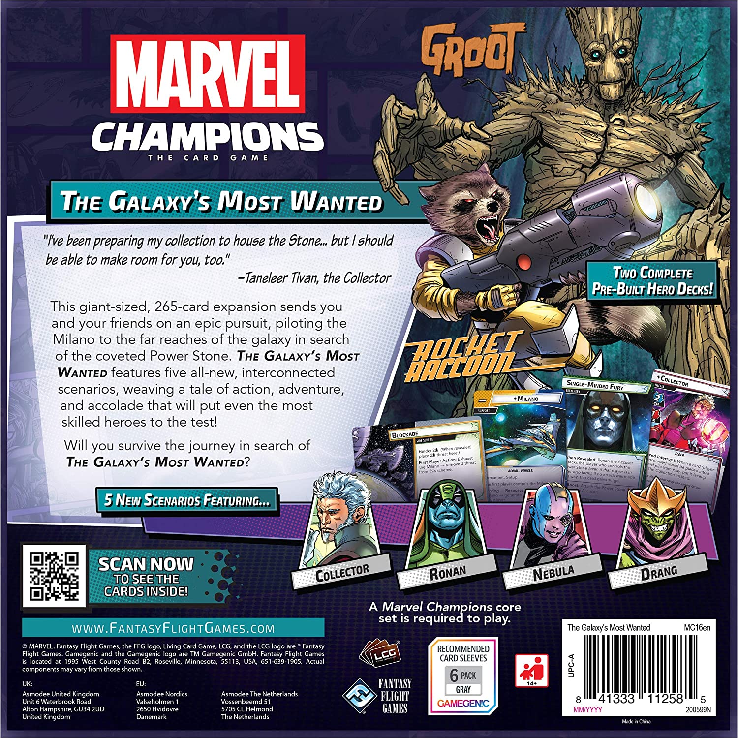 Fantasy Flight Games Marvel Champions: Die meistgesuchte Erweiterung der Galaxis 3