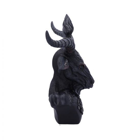 Nemesis Now Celestial Schwarz und Silber Baphomet Büste – Harzskulptur 5