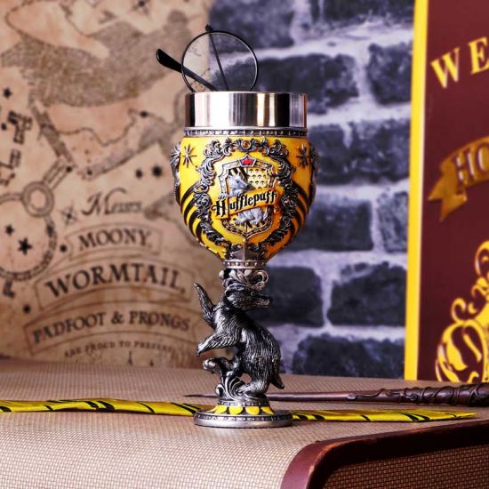 Nemesis Now – Harry Potter Hufflepuff Sammelkelch aus Kunstharz, Präsentationsbecher 25