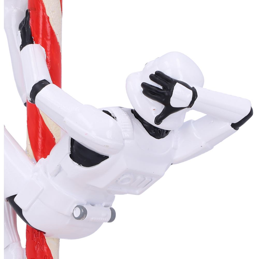 Nemesis Now Stormtrooper Zuckerstangen-Hängeornament aus rot-weißem Harz 3