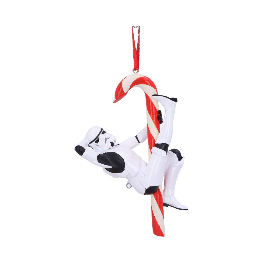 Nemesis Now Stormtrooper Zuckerstangen-Hängeornament aus rot-weißem Harz 4