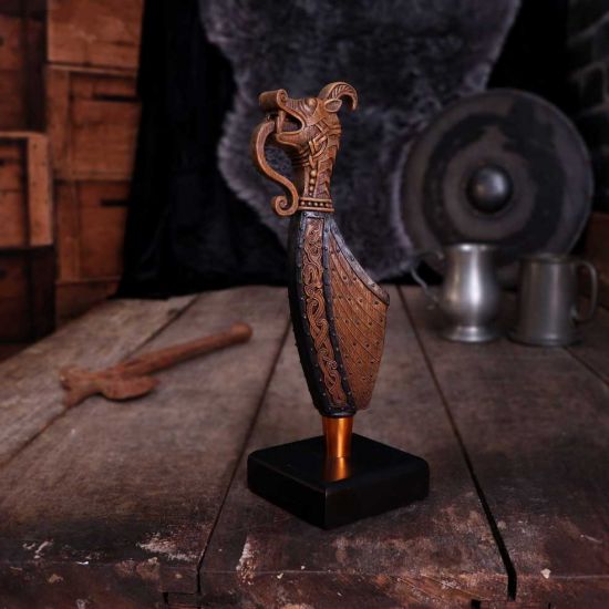 Nemesis Now Danegeld Viking Range - Drakkar Longship Figurine in Bronze